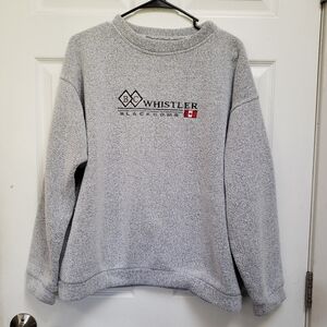 VTG Exist Sports Line Gray Whistler Blackcomb Gray Embroidered Sweatshirt